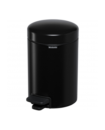 Brabantia Kosz Na Śmieci Pedałowy Newicon 3L Matowy Czarny (113321)