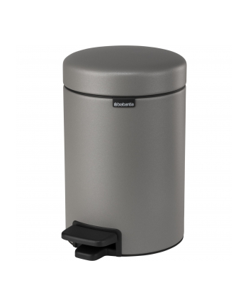 Brabantia Kosz Na Śmieci Pedałowy Newicon 3L Mineral Concrete Grey (126260)