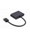 gembird Adapter HDMI męski do HDMI żeński + VGA żeński z audio i dodatkowym portem zasilania - nr 18