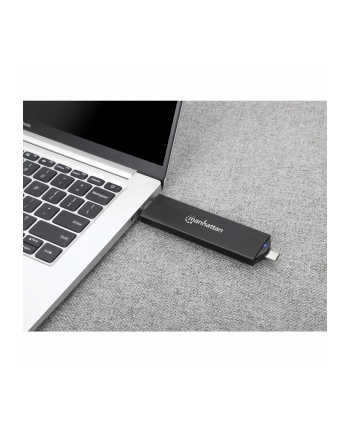MANHATTAN M.2 NVMe and SATA SSD USB Enclosure USB-C 3.2 Gen 2 and A Male Connection For 2230/2242/2260/2280 SSDs with M Key/B+M Key