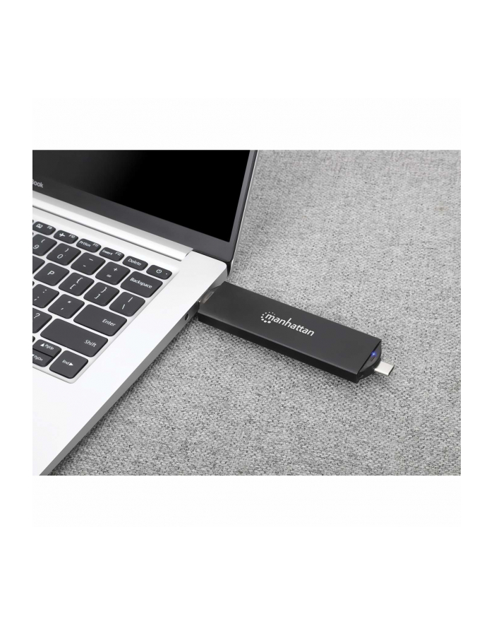 MANHATTAN M.2 NVMe and SATA SSD USB Enclosure USB-C 3.2 Gen 2 and A Male Connection For 2230/2242/2260/2280 SSDs with M Key/B+M Key główny