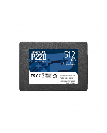 patriot Dysk SSD 512GB P220 550/500MB/s SATA III 2.5 cala