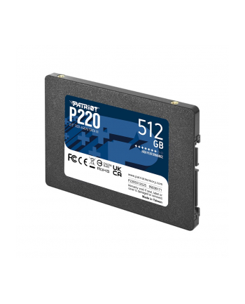 patriot Dysk SSD 512GB P220 550/500MB/s SATA III 2.5 cala