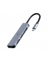 gembird Adapter wieloportowy USB-C 6w1, HDMI, USB 3.1, USB 2.0x2, czytnik kart - nr 1
