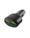 natec Ładowarka samochodowa Coney 2x USB 1x USB-C QC 3.0 Power Delivery 84W Czarna - nr 1