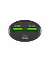 natec Ładowarka samochodowa Coney 2x USB 1x USB-C QC 3.0 Power Delivery 84W Czarna - nr 22