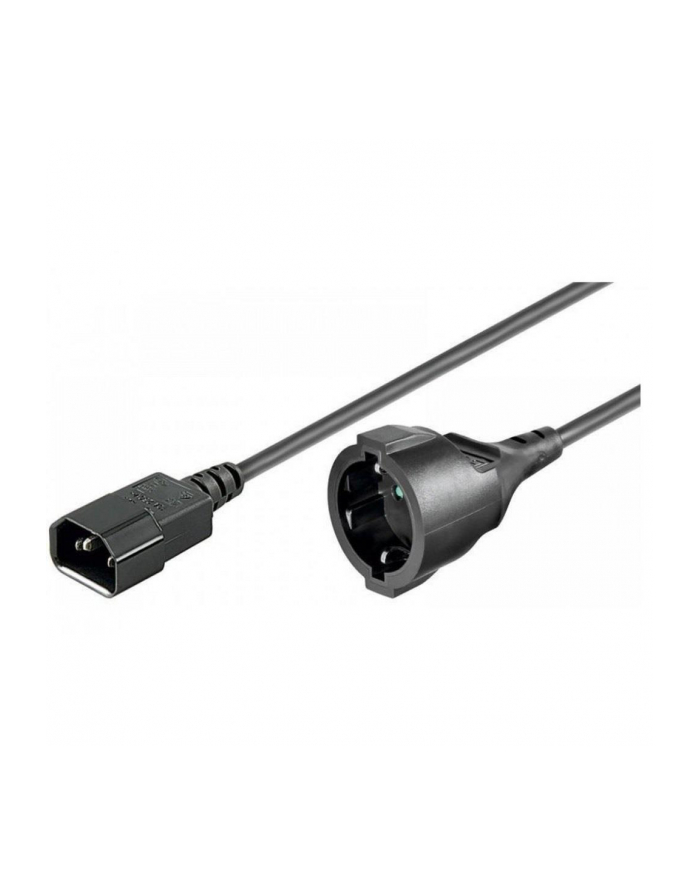 MANHATTAN Kabel Adapter Zasilania IEC320 C14 na Schuko F Gniazdo 1.5m główny