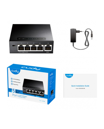 Cudy Switch Lan 5-Port Gs105 1Gbps 10/100/1000 Metal Cudy_Gs105