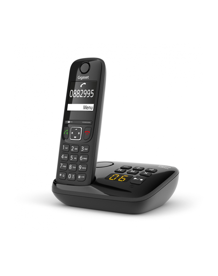 Gigaset AS690A D-ECT Cordless Phone with Answering Machine Kolor: CZARNY główny