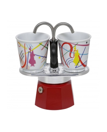 Bialetti Komplet Mini Express ''R'' 2 Filiżanki Kandinsky + 2 Bicch. (1407)