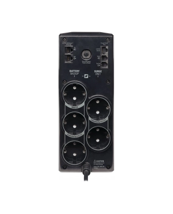 apc Energooszczędny zasilacz BR900G-GR Pro 900VA, 230V, 5 gniazd CEE 7/7 Schuko, AVR, LCD