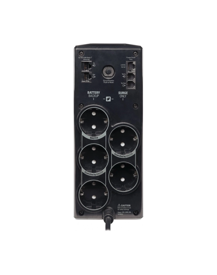 apc Energooszczędny zasilacz BR900G-GR Pro 900VA, 230V, 5 gniazd CEE 7/7 Schuko, AVR, LCD główny