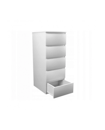 top e shop W5 KOMODA 5 SZUFLAD BIAŁY MAT