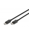 Kabel DisplayPort DIGITUS z zatrzaskami 8K 30Hz UHD Typ DP/DP M/M czarny 1m - nr 1