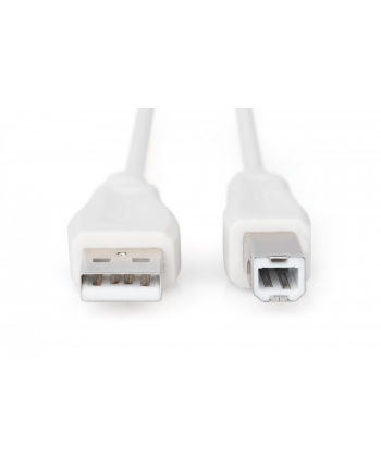Kabel drukarkowy USB DIGITUS 2.0 A/M - USB B /M, 1,8m Beżowy nr 1