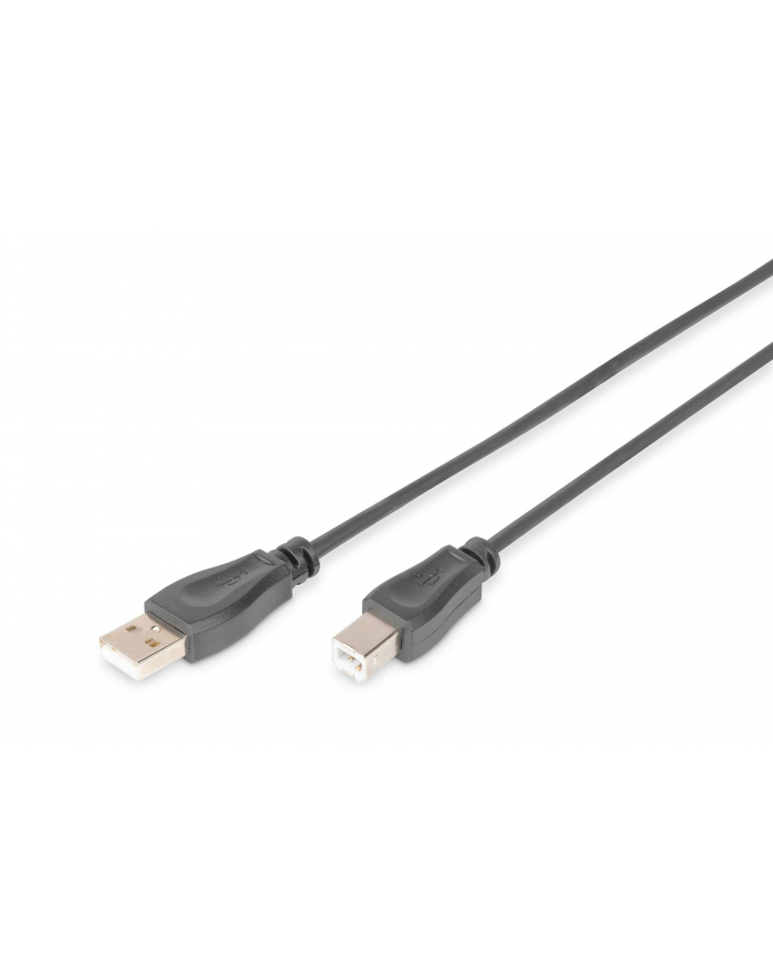 Kabel drukarkowy USB DIGITUS 2.0 A/M - USB B /M 5m czarny główny