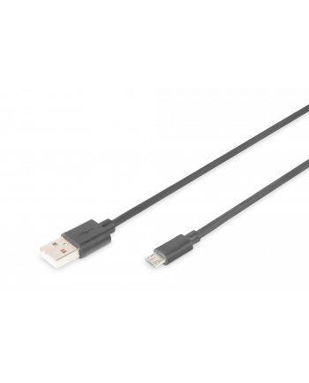 Kabel USB DIGITUS 2.0, typ A - B micro, 3m czarny