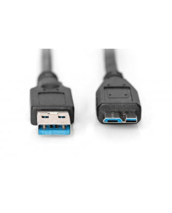 Kabel DIGITUS USB 3.1 Gen.1 SuperSpeed 5Gbps Typ USB A/microB M/M czarny 1m