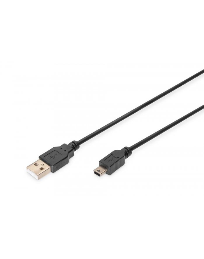 Kabel DIGITUS AK-300130-018-S USB2.0 Canon USB A/miniUSB B 1,8m główny