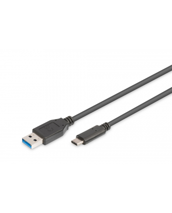 Kabel USB 3.0 DIGITUS SuperSpeed Typ USB A/USB C M/M czarny 1m