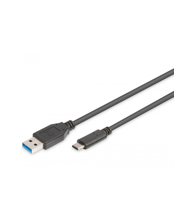 Kabel USB 3.0 DIGITUS SuperSpeed Typ USB A/USB C M/M czarny 1m główny