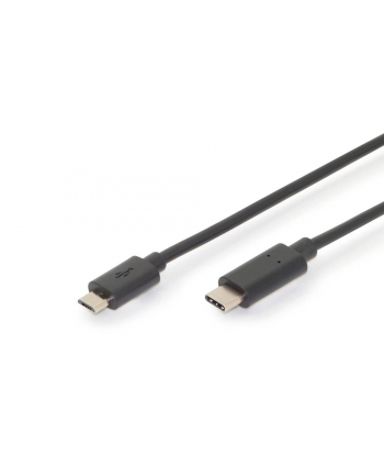 Kabel USB 2.0 DIGITUS HighSpeed Typ USB C/microUSB B M/M czarny 1,8m