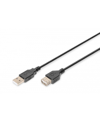 Przedłużacz USB 2.0 DIGITUS A/M - A/Ż, 3,0m, czarny