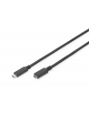 Kabel DIGITUS USB 3.1 Gen.2 SuperSpeed+ 10Gbps Typ USB C/USB C M/Ż PD, czarny, 0,7m - nr 1