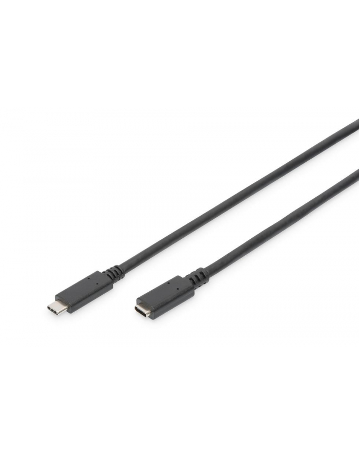 Kabel DIGITUS USB 3.1 Gen.2 SuperSpeed+ 10Gbps Typ USB C/USB C M/Ż PD, czarny, 0,7m główny