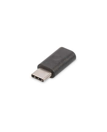 Adapter DIGITUS USB 2.0 HighSpeed Typ USB C/microUSB B M/Ż czarny