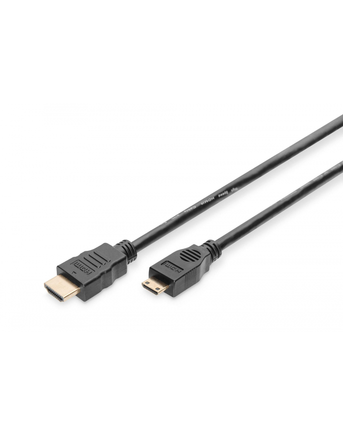 Kabel HDMI DIGITUS AK-330106-020-S HDMI C (mini)/M - HDMI A/M 2m główny