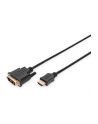 Kabel adapter DIGITUS HDMI Highspeed 1.3 Typ A / DVI-D(18+1), M/M 2m Black - nr 2