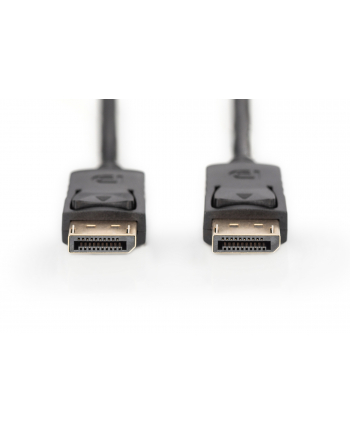 Kabel DisplayPort DIGITUS z zatrzaskami 4K 60Hz UHD Typ DP/DP M/M czarny 3m