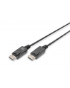 Kabel DisplayPort DIGITUS z zatrzaskami 1080p 60Hz FHD Typ DP/DP M/M czarny 1m - nr 1