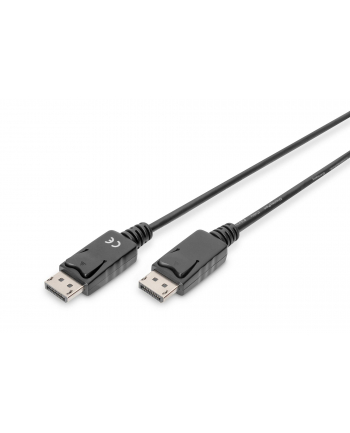 Kabel DisplayPort DIGITUS z zatrzaskami 1080p 60Hz FHD Typ DP/DP M/M czarny 1m