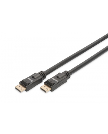 Kabel DisplayPort DIGITUS z zatrzaskami 4K 60Hz UHD Typ DP/DP M/M czarny 20m