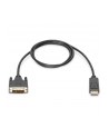 Kabel adapter DIGITUS DisplayPort z zatrzaskiem 1080p 60Hz FHD Typ DP/DVI-D (24+1) M/M 2m - nr 3