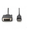 Kabel adapter DIGITUS DisplayPort z zatrzaskiem 1080p 60Hz FHD Typ DP/DVI-D (24+1) M/M 2m - nr 4