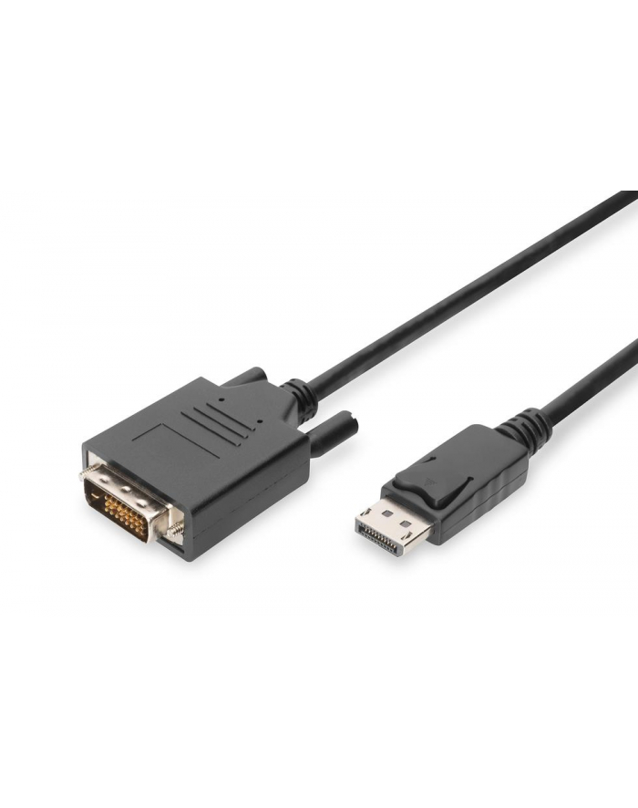Kabel adapter DIGITUS DisplayPort z zatrzaskiem 1080p 60Hz FHD Typ DP/DVI-D (24+1) M/M 5m główny