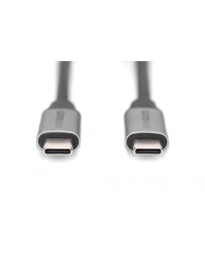 Kabel USB 3.0 DIGITUS PREMIUM 60W/5Gbps Typ USB C/USB C M/M czarny 0,5m główny