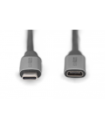 Kabel przedłużający USB 3.0 DIGITUS PREMIUM 60W/5Gbps Typ USB C/USB C Ż/M czarny 0,5m