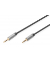 Kabel połączeniowy audio DIGITUS PREMIUM MiniJack Stereo Typ 3.5mm/3.5mm M/M nylon 1m - nr 1