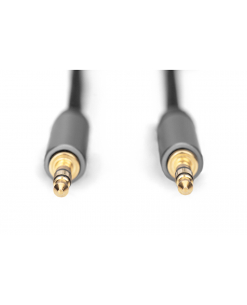 Kabel połączeniowy audio DIGITUS PREMIUM MiniJack Stereo Typ 3.5mm/3.5mm M/M nylon 1,8m
