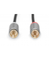 Kabel adapter audio DIGITUS PREMIUM MiniJack/Cinch Stereo Typ 3.5mm/2xRCA M/M nylon 1m - nr 2