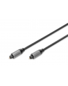 Kabel audio DIGITUS PREMIUM optyczny Toslink 2.2mm/Toslink 2.2mm M/M nylon aluminium 1m - nr 2