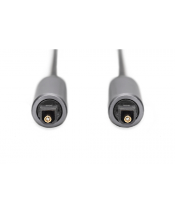 Kabel audio DIGITUS PREMIUM optyczny Toslink 2.2mm/Toslink 2.2mm M/M nylon aluminium 1m
