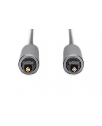 Kabel audio DIGITUS PREMIUM optyczny Toslink 2.2mm/Toslink 2.2mm M/M nylon aluminium 1m