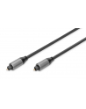 Kabel audio DIGITUS PREMIUM optyczny Toslink 2.2mm/Toslink 2.2mm M/M nylon aluminium 2m - nr 1