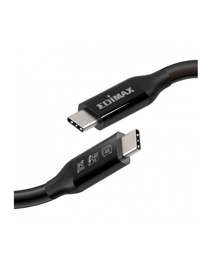 EDIMAX TECHNOLOGY Kabel USB4/Thunderbolt 3 Edimax UC4-020TP 2m USB-C to USB-C czarny główny