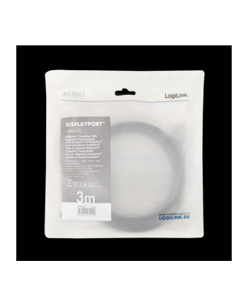  Kabel DisplayPort 1.2 LogiLink CDA0102 M/M 3m